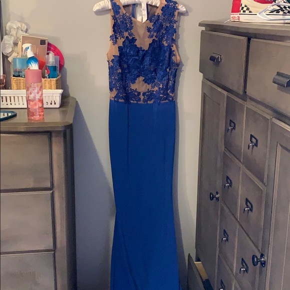 Royal blue prom dress - Picture 3 of 6